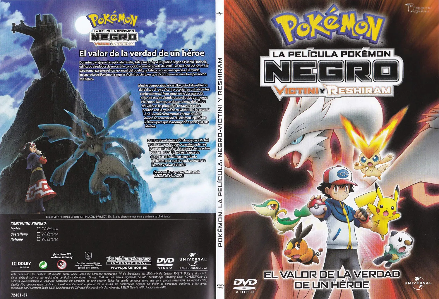 Pokémon Película 14 – Pokémon Negro – Victini y Reshiram – Mkv Dual Latino 1080p – Mega – Mediafire