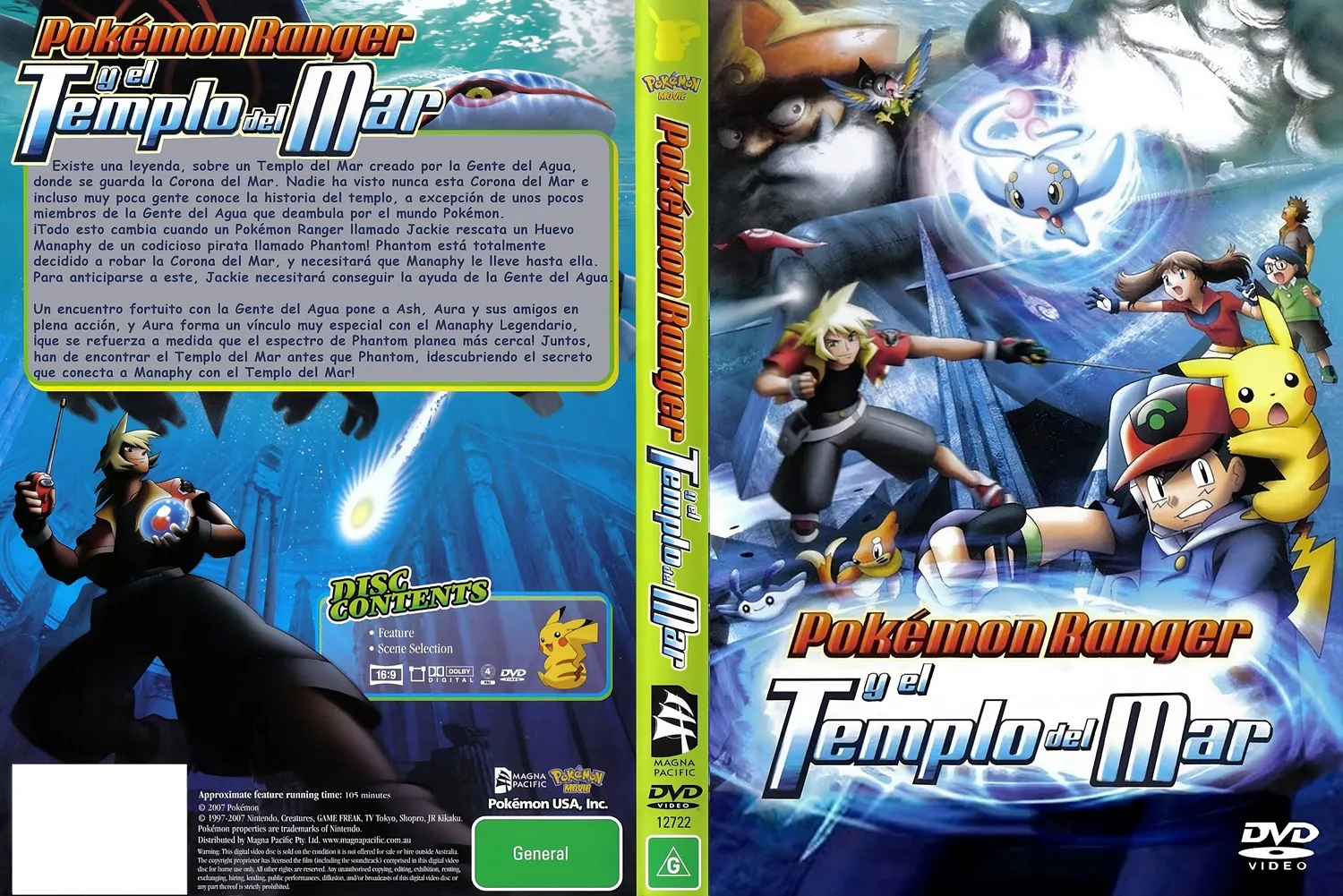 Pokémon Película 9 – Pokémon Ranger y el Templo del Mar – Mkv Dual Latino 1080p – Mega – Mediafire