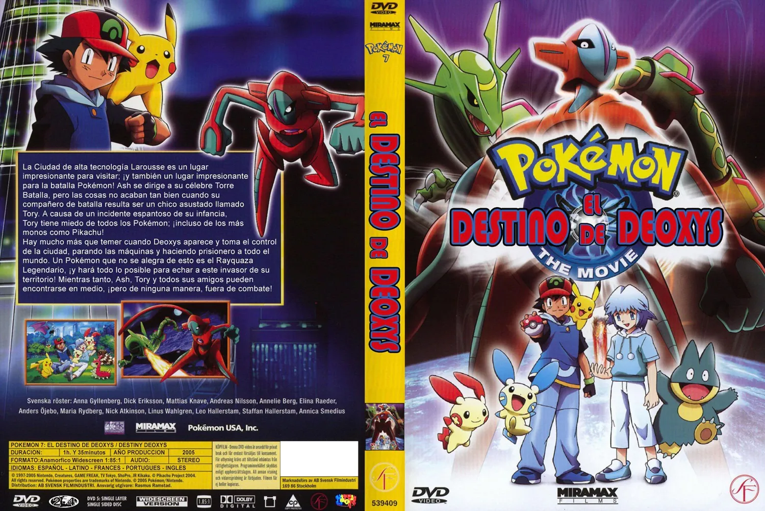 Pokémon Película 7 – El destino de Deoxys – Mkv Dual Latino 1080p – Mega – Mediafire