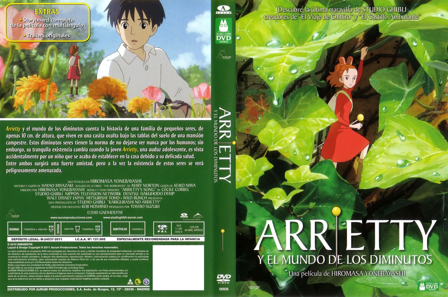 Arrietty y el Mundo de los Diminutos – Mkv Dual Latino 1080p – Mega – Mediafire
