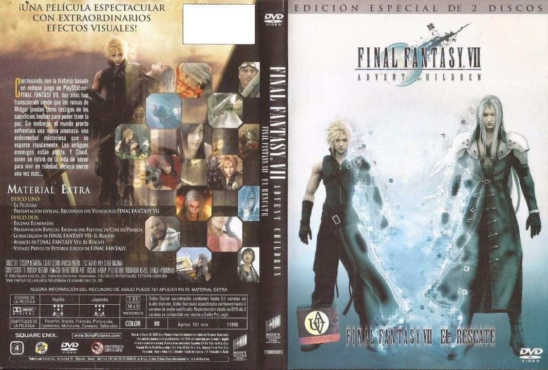 Final Fantasy VII: Advent Children – Dual Castellano – Mkv 1080p – Mega – Mediafire